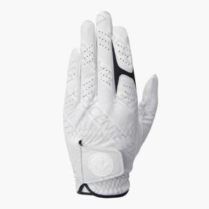 데상트골프장갑 GQC DP32MFGL83-BWTG 남성 패턴 양피장갑 / Bright White
