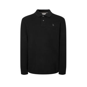 [헤지스남성] [아이코닉] 블랙 긴팔 피케 티셔츠 HZTS5D431 BK