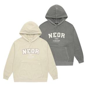 에꼴리에 sh06 크랙 레터 피그먼트 후드티 25a1407