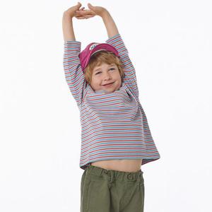 [래핑차일드]멀티 스트라이프 티셔츠 (85A29-331-32)