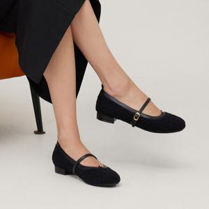 엘칸토 인텐스 여성 뽀글이 메리제인 플랫슈즈 1.5cm LCWD78I539