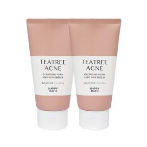 해피바스 티트리아크네 클렌징폼 150g x2