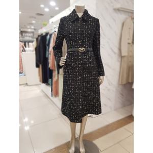 [미니멈]울 트위드 카라넥 롱 자켓 MYCAWJ9010