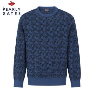 [파리게이츠] 파리게이츠 남성 로고 패턴 자카드 니트 511E3SR203_DL