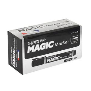 모닝글로리 유성 매직마카 12개 흑색