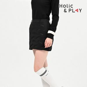 홀릭앤플레이 여성 패딩 큐롯 스커트 HB4WCU002BK