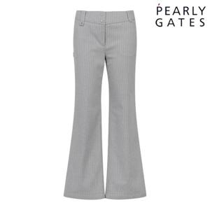 파리게이츠 (521E4PT302) 여성 스트라이프 세미부츠컷 팬츠