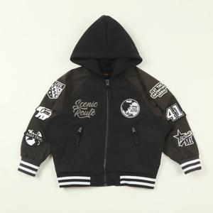 [지프키즈]와펜 배색 항공점퍼  KQ1JPU223