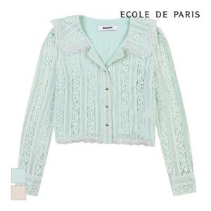 [에꼴드파리]MARIO빅카라 레이스 블라우스_RB33WBCM30Z