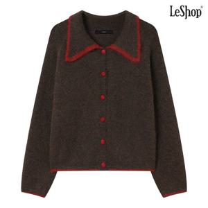 [르샵]카라 라인 배색 버튼업 니트 가디건 (DP4CK003A)