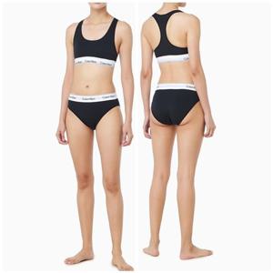 [캘빈클라인 언더웨어]여성 아이콘 코튼 모달 하이웨스트 비키니팬티 QF8525-UB1