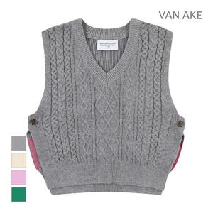 [반에이크]MARIO꽈배기패턴 니트베스트_VB3ZKVUV01Z