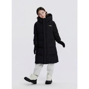 내셔널지오그래픽 키즈 [현대울산점] [2025 신상] 키즈 K254UDW340 카이만 롱 구스 다운 점퍼 BLACK