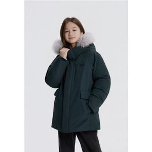 내셔널지오그래픽 키즈 [현대울산점] [2025 신상] 키즈 K254UDW050 벨루가 미드 덕 다운 점퍼 D GREEN