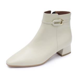 금강 르느와르 여성 논슬립 장식 포인트 앵글 부츠 RENBOC4920K9 아이보리