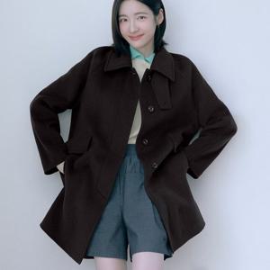 [쥬크]플랩포켓 래글런 하프 코트 Z254MSG156