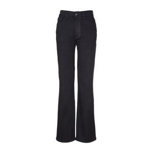 [뱅뱅]여성 속밴드 밍크 보아 슬림 스트레이트 블랙 진 FQL841