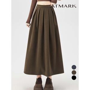 [앳마크]ATMARK 뒷밴딩골덴플리츠롱스커트_AA59SK003G