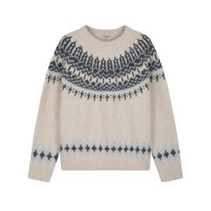 [프로젝트엠]여성 루즈핏 노르딕패턴 스웨터(EPF4ER2800)