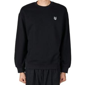 메종키츠네 25FW 남성 폭스헤드 컴포트 맨투맨 블랙 PM00304KM0341 P199