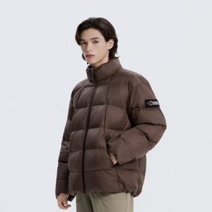 내셔널지오그래픽N254UPD903 오록스 스탠드넥 퀼팅 패딩 점퍼 BROWN