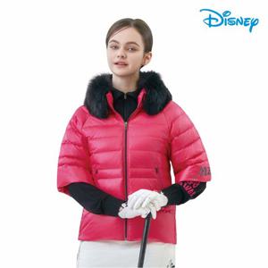 [디즈니골프]여성 폭스퍼 7부소매 레터링 덕다운 패딩 점퍼 DP4LJB030