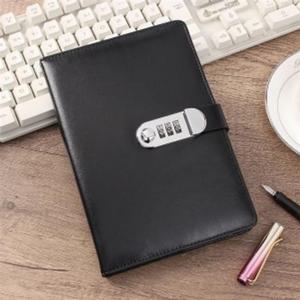 비밀번호다이어리 빈티지 비밀번호 다이어리형 노트(블랙) 업무 A5노트