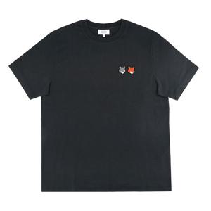 메종키츠네 OM011CFKJ0118 P190 더블 볼드 폭스 헤드 컴포트 티셔츠 앤트러사이트