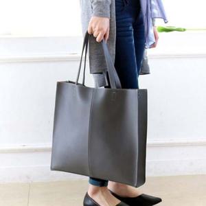 쿨샵 여성 빅사이즈 스퀘어 숄더백 넓은수납 쇼퍼백