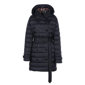 버버리 위틀리 벨티드 후드 하프 패딩 블랙 80911121/81052111