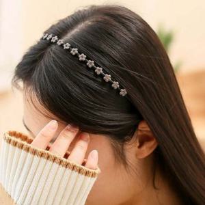 엔젤슈슈 큐빅 꽃 얇은 헤어밴드 데일리 머리띠 데일리머리띠 데일리헤어밴드 디자인머리띠 디자인헤어밴드 얇은머리띠 얇은헤어밴드 좁은머리띠