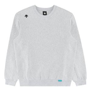 데상트 백그래픽 헤비 스웻 맨투맨 SQ123UHT21MGRY