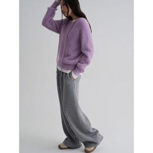 (356151WM5T) [에잇세컨즈] 날개사 넥끈 풀오버  라벤더