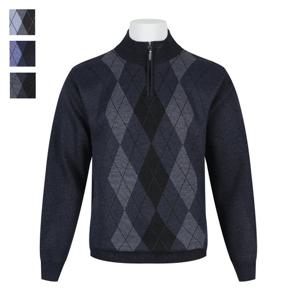 [리빌모아]남자 소프트 기모 다이아 반목 니트 DD-KN-628-1-네이