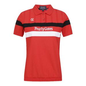 파리게이츠반팔티 NQC 531D1TO401_RE 공용 배색 라인 로고 인타샤 칼라 반팔 니트