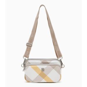 닥스골프 여성 옐로우 빅체크 자가드 마이크로백DNGF6E901Y2