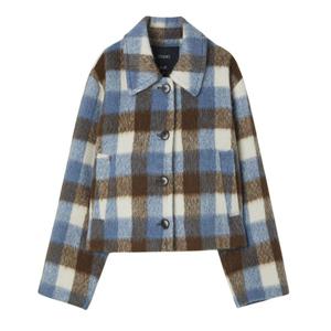 [랩]울혼방 체크 코트 AQ4WTB61