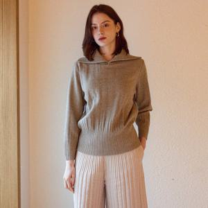 [요이츠] 세일러 카라 플리츠블라우스_YI10WRPBL01