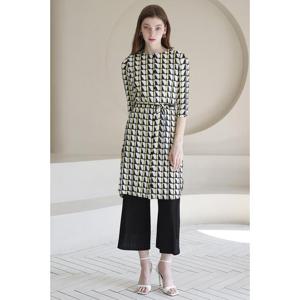 [요이츠] 사선 물방울 프린트 플리츠 원피스_YJ03WNPOP04