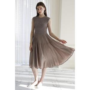 [요이츠] 레이 플리츠 핏앤플레어 롱 원피스_YJ05WRPOP08