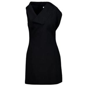 26 SS 페라가모 언밸런스 미니 드레스 블랙 13H999790576