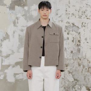 [플랙진]남성 체크 블루종 자켓 (PWTI3JKL40M)