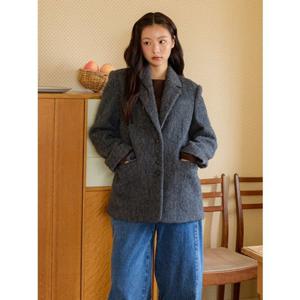 올리브데올리브 (OW5WJA64) 알파카 혼방 싱글 자켓