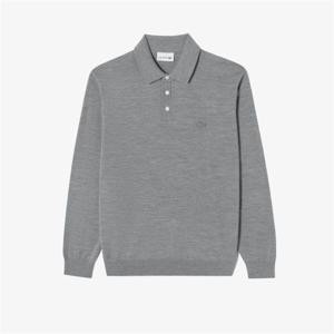 라코스테 (남성)카라 폴로 긴팔 스웨터 니트(AH880E-55N CCA)멜란지그레이 353736