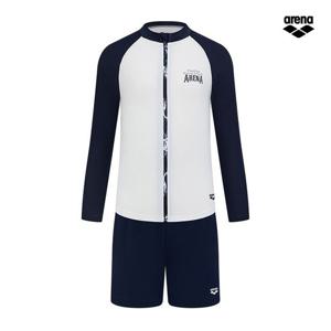 아레나 조이리브 집업 래쉬가드 세트 A6BB1BS81 NVY