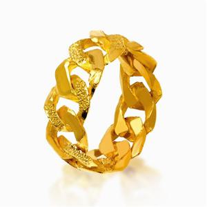 [한국금다이아몬드] 순금 24K 반지 콤비 체인 7.5g