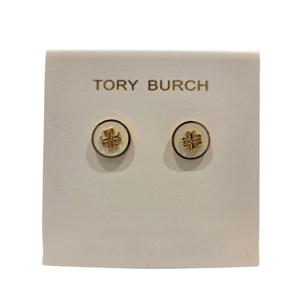 [토리버치(잡화)]90547-700(키라 에나멜 귀걸이 아이보리)