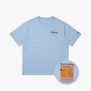 디아도라반팔티 AQS D5221LRS69BLL AIRTEX 테니스코트 반팔 티셔츠 BLUE