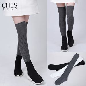 (체스골프 - 기획특가) 샤벨 오버 롱 꽈베기 여성 니삭스