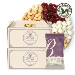 [산과들에] 요거트견과류 원데이발란스퍼플 20봉+20봉 선물세트